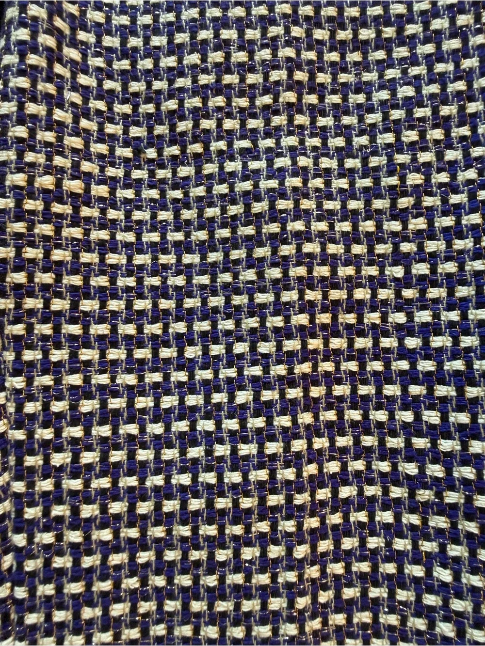 J. Crew Tweed Café Capri Pants in Purple, Black & Ivory with Metallic Threads